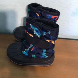 Dinosaur winter boots